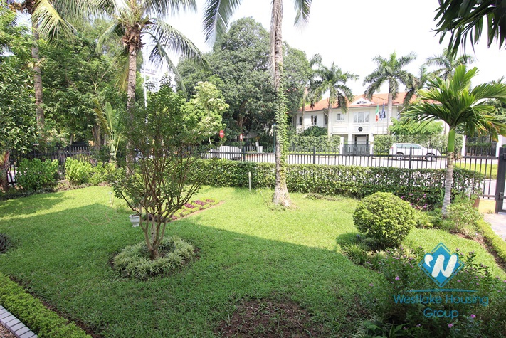 Gorgeous villa with beautiful garden to rent in Dang Thai Mai, Tay Ho area